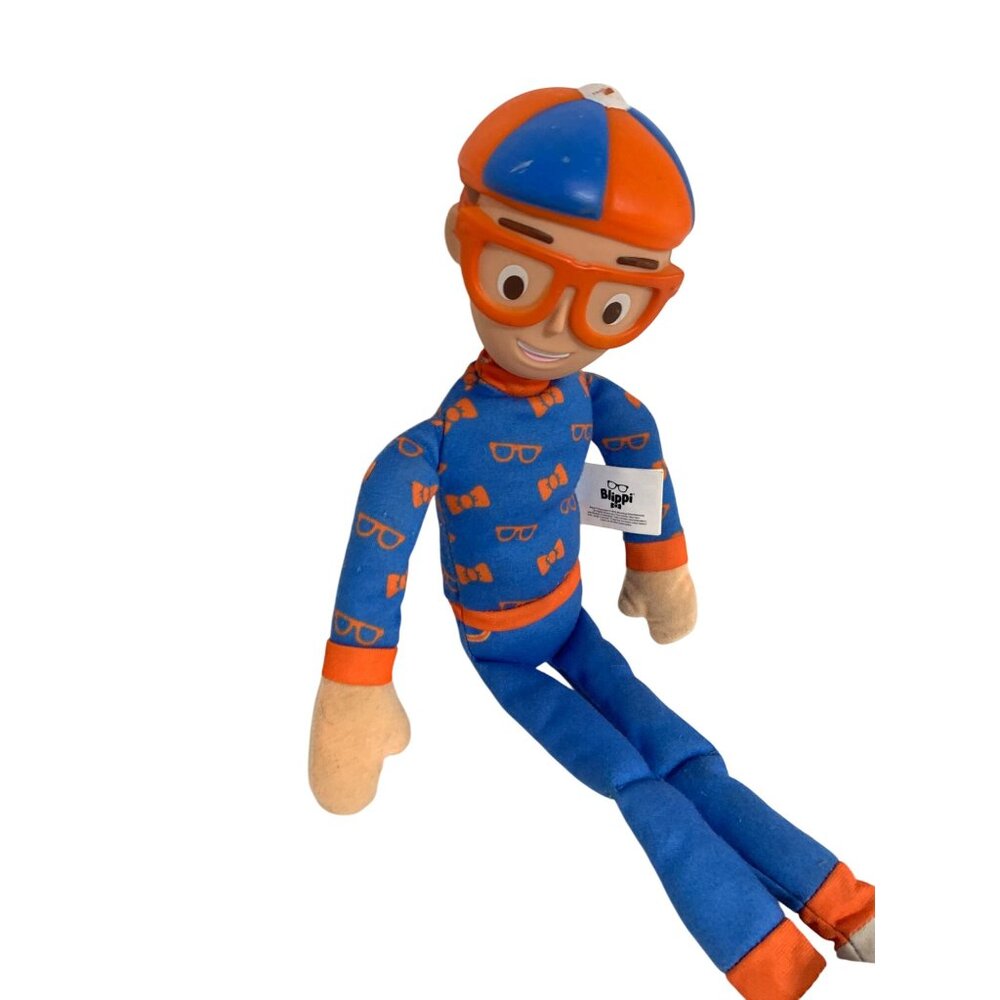 Jazzwares Blippi 17 in Tall Sound Talks Plush Stuffed Animal Doll Toy Plastic Fa